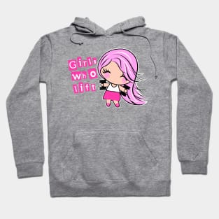 gym girl, barbell girl, fitness girl Hoodie